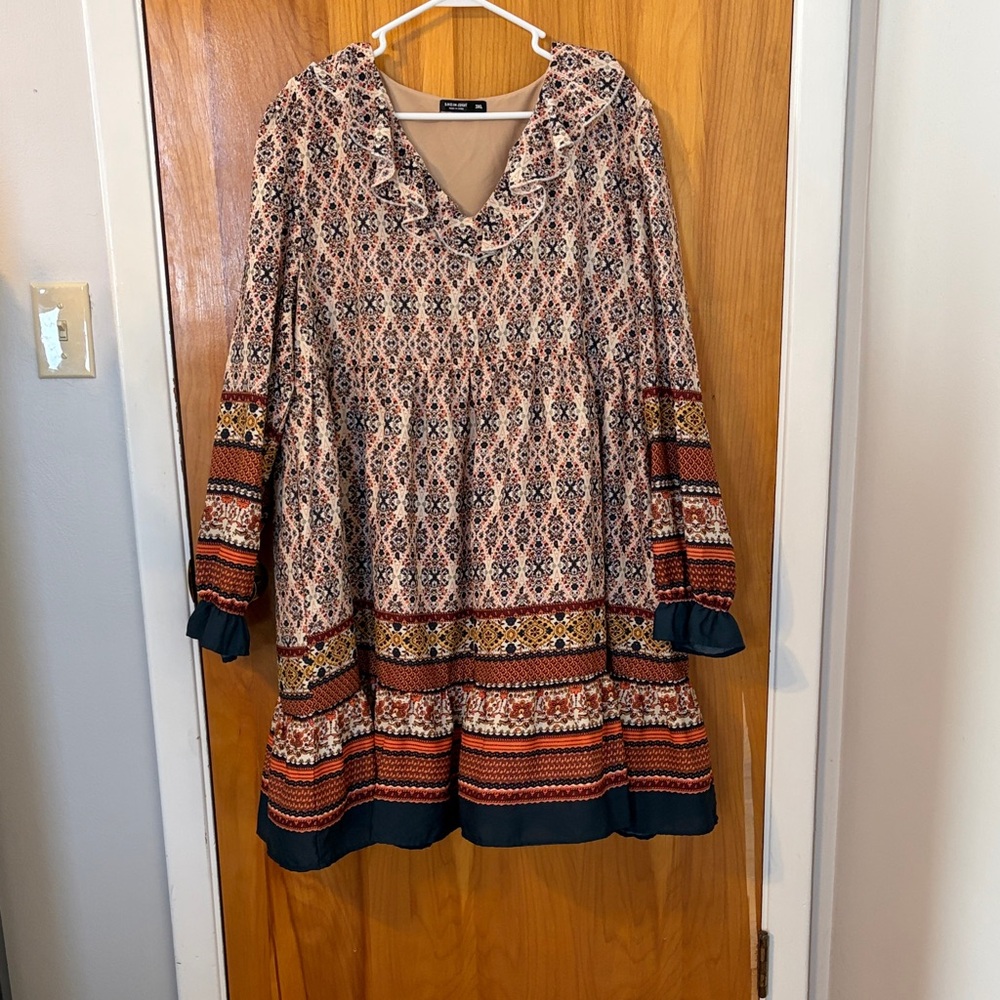 SHEIN Long Sleeve Dress  Pattern